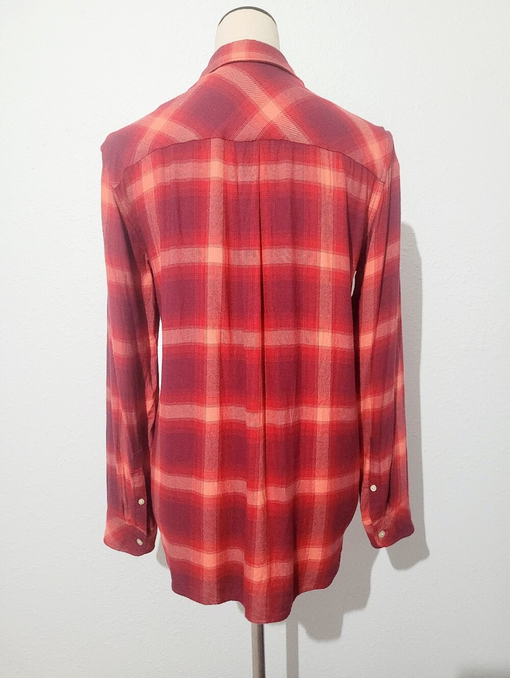 GAP Pendleton Collaboration Plaid Button Front Shirt Woman Small Red Outdoors - Picture 5 of 11